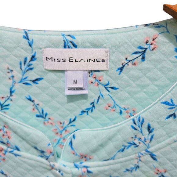 Womans cottagecore textured quilted pattern softcore pastel blue button down poc - Picture 6 of 13